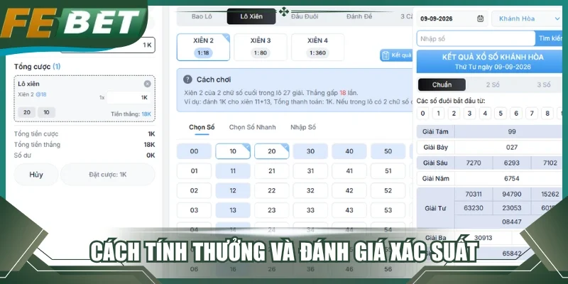 Cách tính thưởng và đánh giá xác suất 